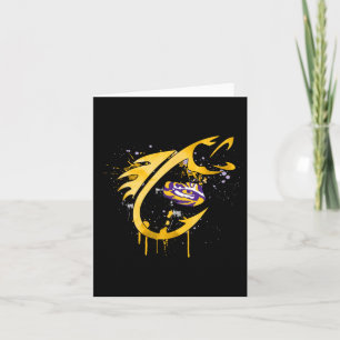 Lsu Tigers Fishing Fish Hook  Card