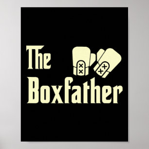 Lt894-funny Fathers Day The Box-father Boxing Boxe Poster
