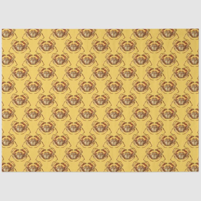 Lt Blue and Gold Nautical Series Design 2 Tissue Paper (Front)
