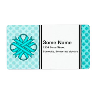 Lt Blue/Teal Clover Ribbon by Kenneth Yoncich