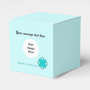 Lt Blue/Teal Clover Ribbon Template by K Yoncich Favour Box