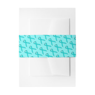 Lt Blue/Teal Standard Ribbon by Kenneth Yoncich Invitation Belly Band