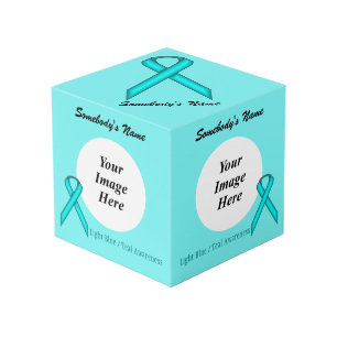 Lt Blue/Teal Standard Ribbon Tmpl by K Yoncich Cube