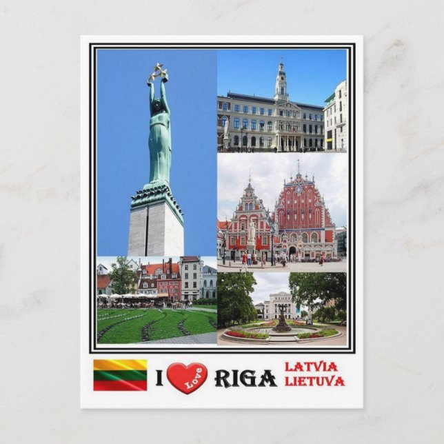 LT Latvia Lietuva - Riga - Postcard (Front)