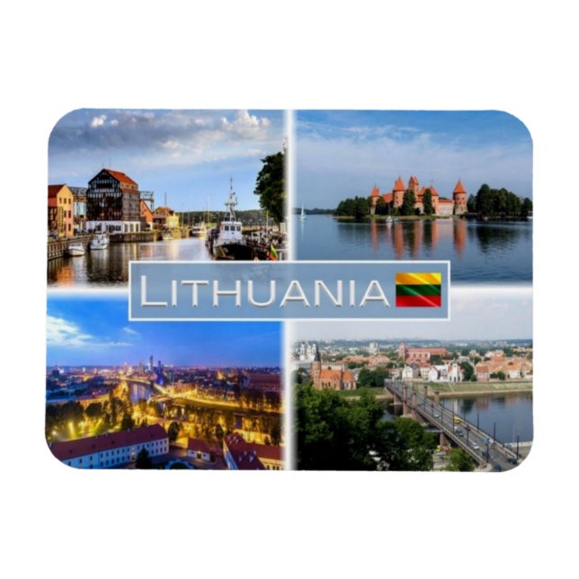 LT  Lithuania - Klaipeda - Trakai Island - Magnet (Horizontal)