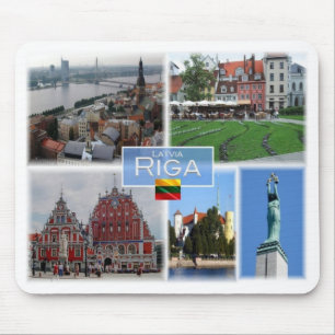 LT Lithuania - Riga Latvia Lietuva - Mouse Pad