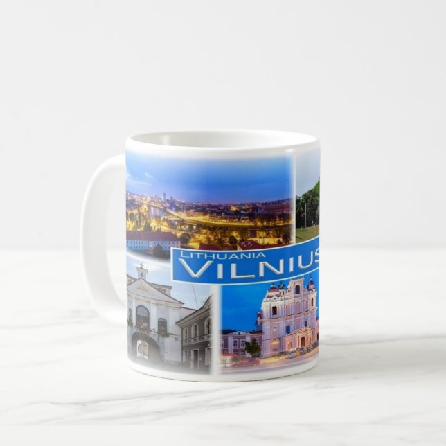LT Lithuania - Vilnius - Coffee Mug (Front Left)