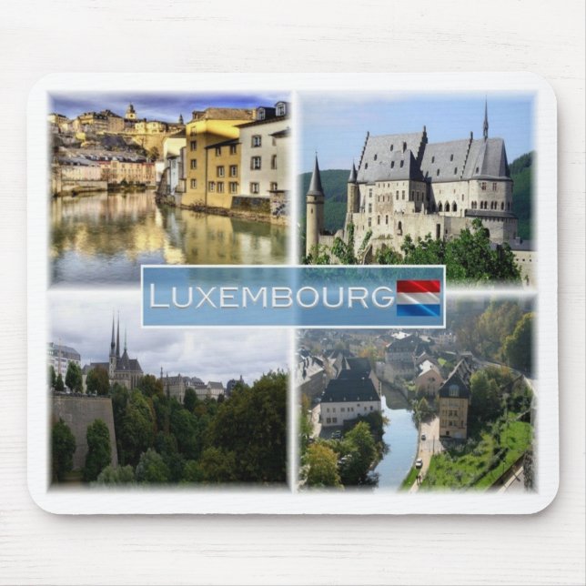LU Luxembourg - Alzette - Mouse Pad (Front)