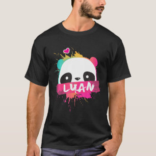 LUAN - Cute Boys Name With Adorable Panda T-Shirt