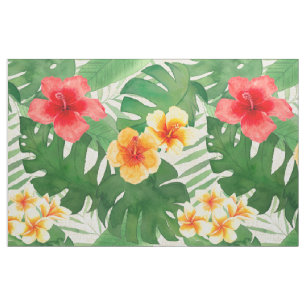 Luana Watercolor Tropical Vivid Floral  Fabric