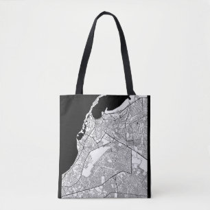 Luanda Angola Map Tote Bag
