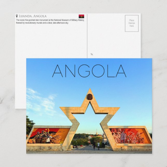 Luanda, Angola Travel Postcard (Front/Back)