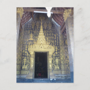 luang doorway postcard