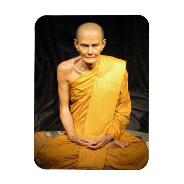 Luang Poo Mun Bhuridatto ... Buddhist Monk Magnet (Vertical)
