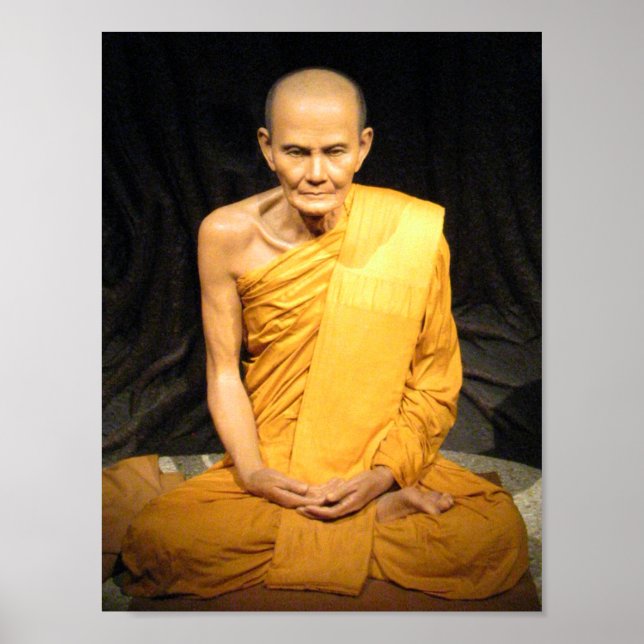 Luang Poo Mun Bhuridatto ... Buddhist Monk Poster (Front)