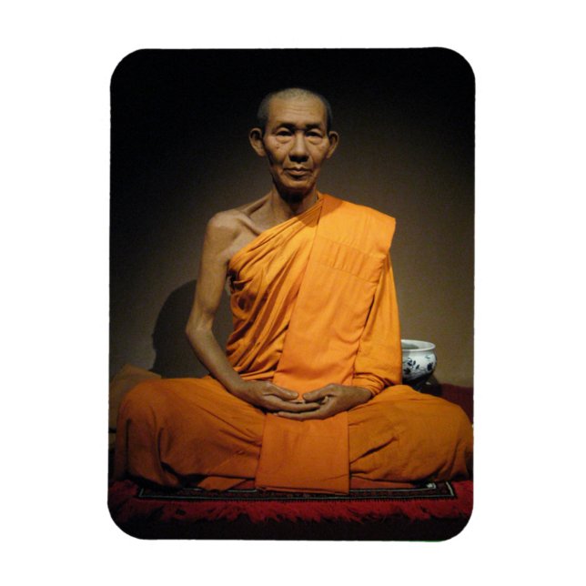 Luang Por Kasem Khemako ... Buddhist Monk Magnet (Vertical)