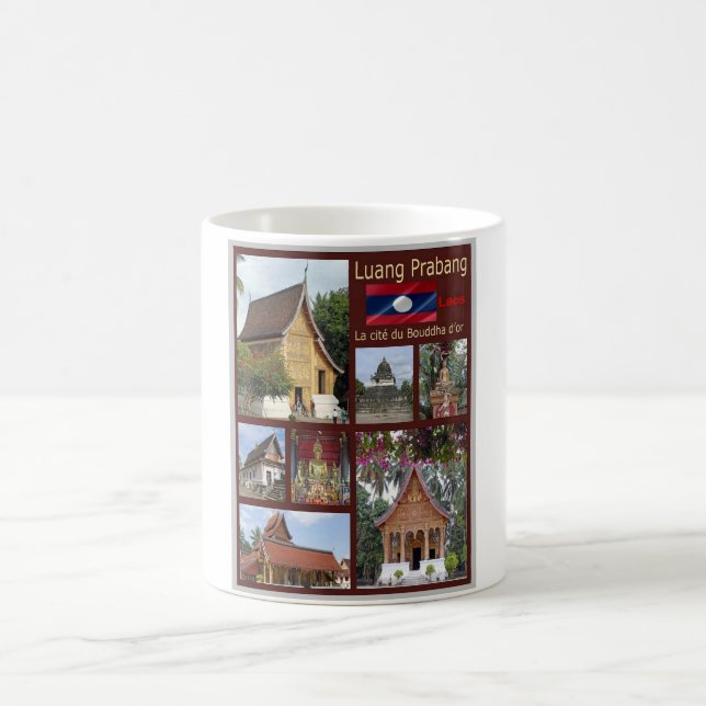 Luang Prabang - Laos - Mosaic - Coffee Mug (Center)