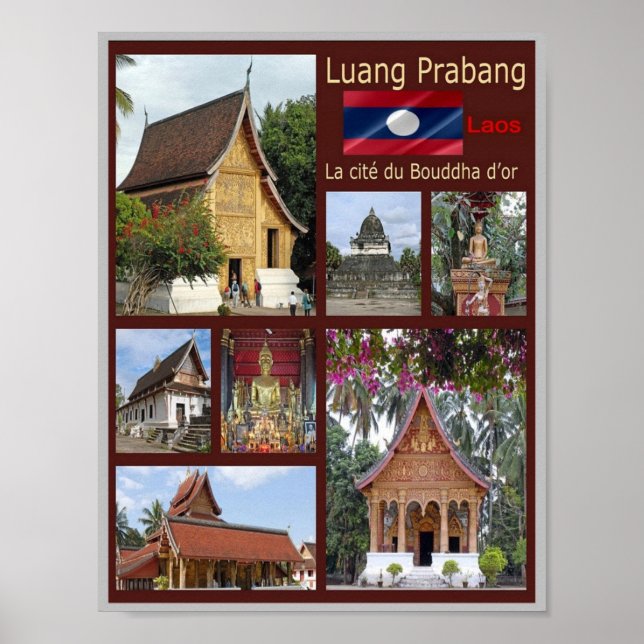 Luang Prabang - Laos - Mosaic - Poster (Front)