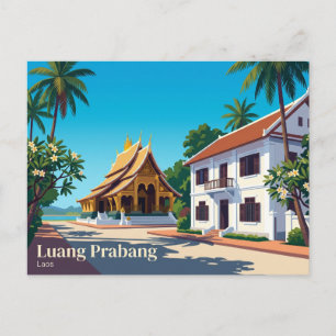 Luang Prabang Laos Postcard