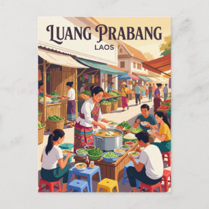 Luang Prabang Laos Postcard