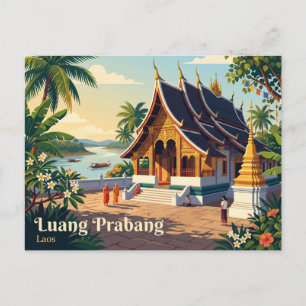 Luang Prabang Laos Postcard