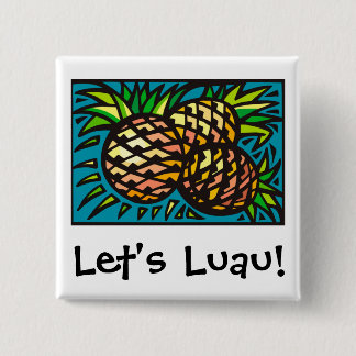 Luau 1 15 cm square badge