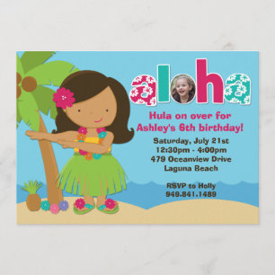 Luau Birthday Party Invitation
