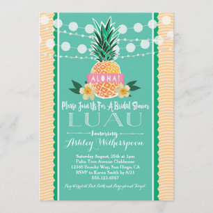 Luau Bridal Shower Invitation