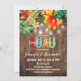 Luau Couples Shower invitation