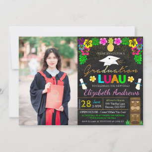 Luau Graduation Invitation