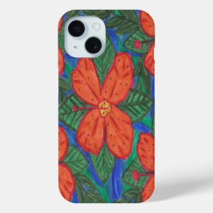 Luau Hibiscus Floral Print Tablet or Phone Case