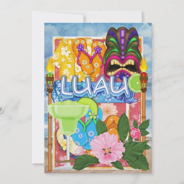 Luau Invitation by SRF (Front)