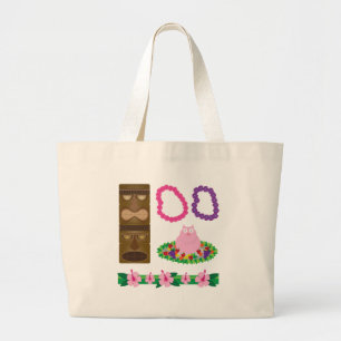 luau large tote bag