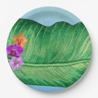 Luau Leaf  Paper Plate