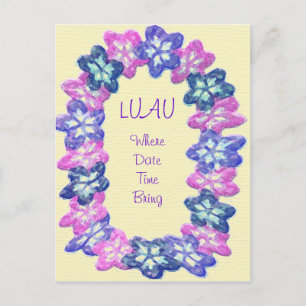 Luau Lei Postcard