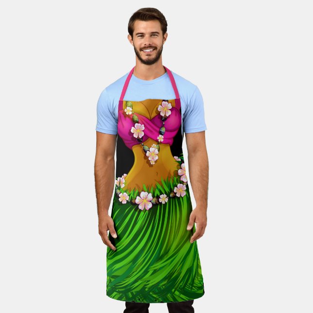 Luau or How To Embarrass Your Children  Apron (Worn)