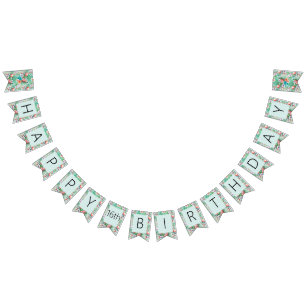 Luau Party Banner   Flamingos & Palms