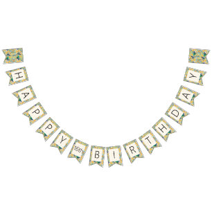 Luau Party Banner Toucans & Pineapple