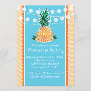 Luau Party Invitation for Birthday, Shower, etc