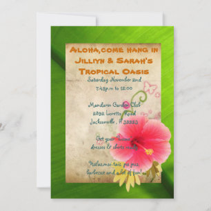Luau Party Invitations