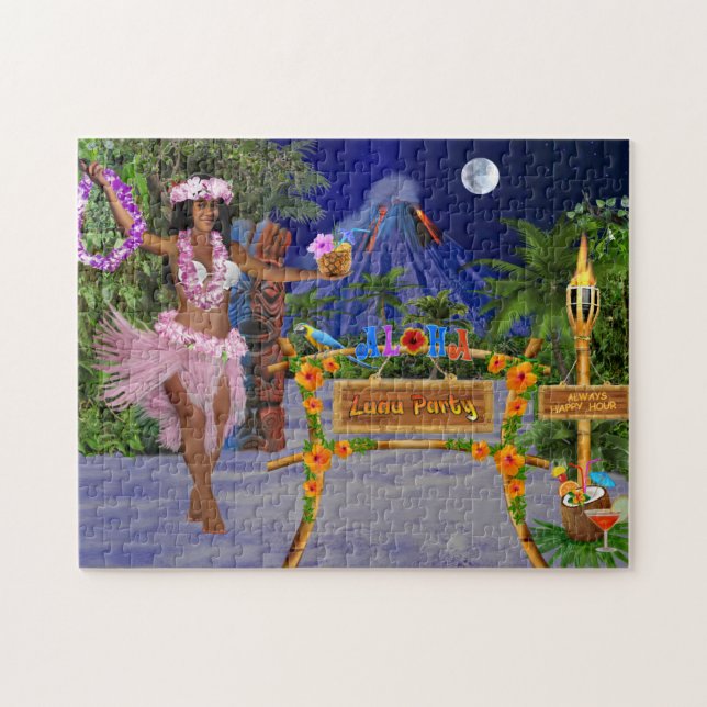 LUAU PARTY JIGSAW PUZZLE (Horizontal)