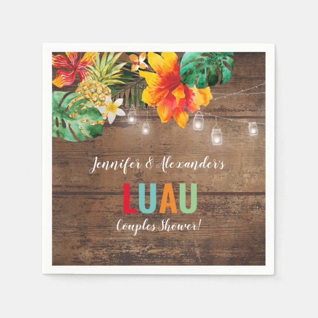 Luau Party Napkin (Front)