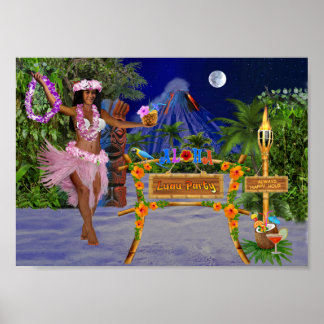 LUAU PARTY POSTER