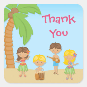 Luau Party Sticker