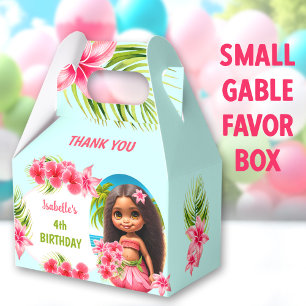 Luau Summer Birthday Tropical Beach Party girl Favour Box
