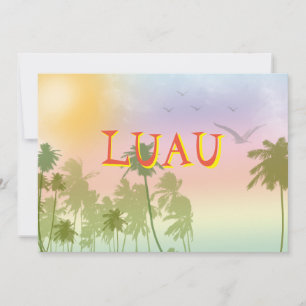 Luau Sweet Sixteen Invitation Hawaiian