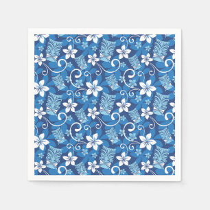 LUAU TIKI DESIGN (BRIGHT BLUE) NAPKIN