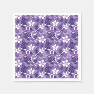 LUAU TIKI DESIGN (PURPLE) NAPKIN