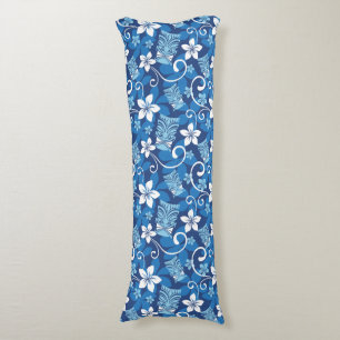 LUAU TIKI PATTERN (BRIGHT BLUE) BODY CUSHION