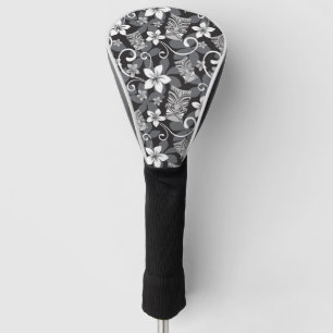 LUAU TIKI PATTERN (CHARCOAL) GOLF HEAD COVER